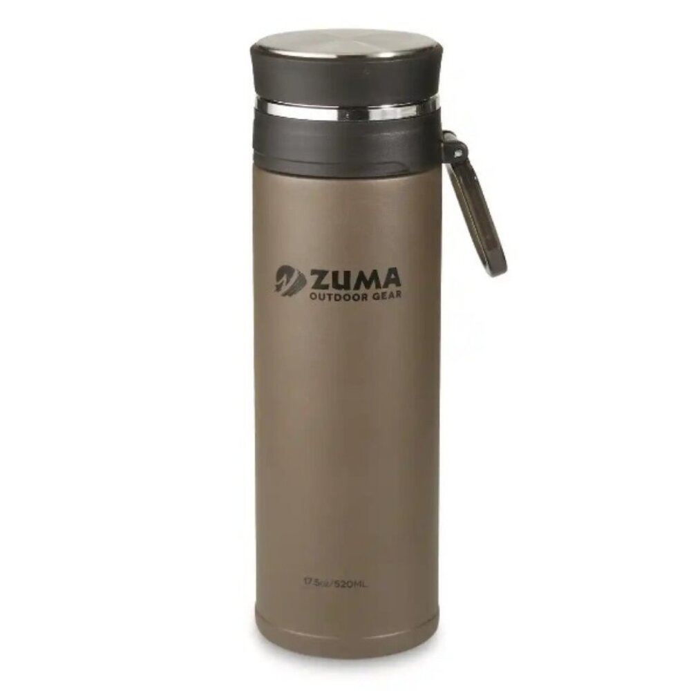 Zuma Vacuum Sealed Insulated Bottle, 17.5 oz (520 ML), Mocha, New